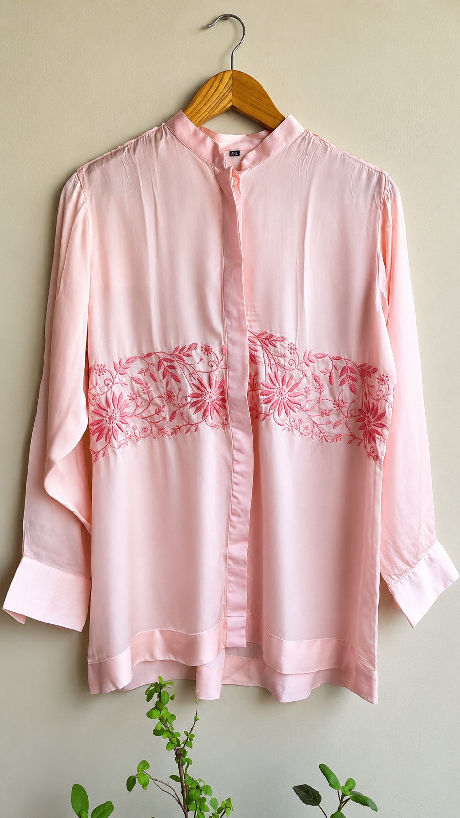 Rose Chikankari Shirt thumbnail 3